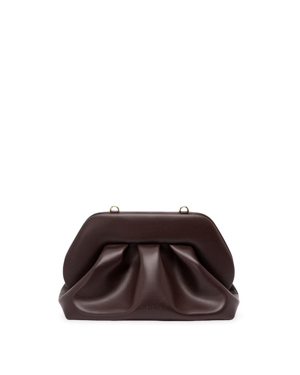 THEMOIRÈ Brown Bios Medium Vegan Fabric Clutch