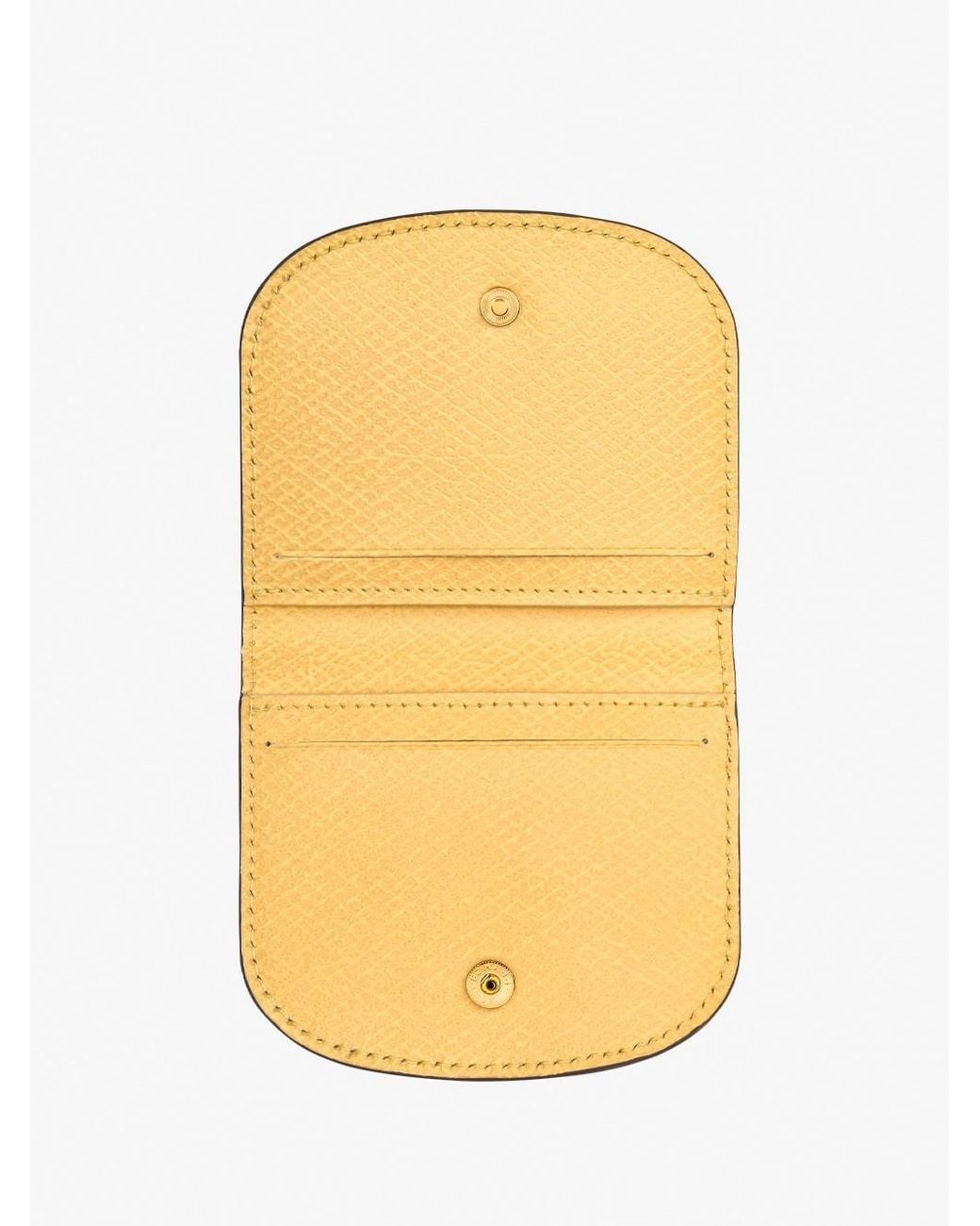 Longchamp Orange 'Epure' Card Holder