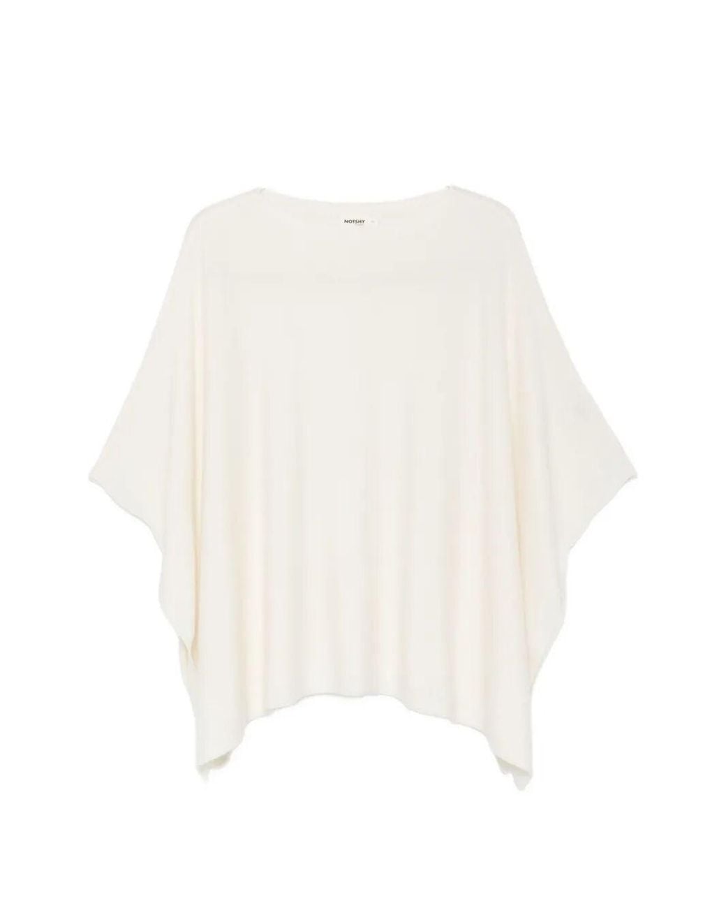 Not Shy White 'Pamina' Poncho