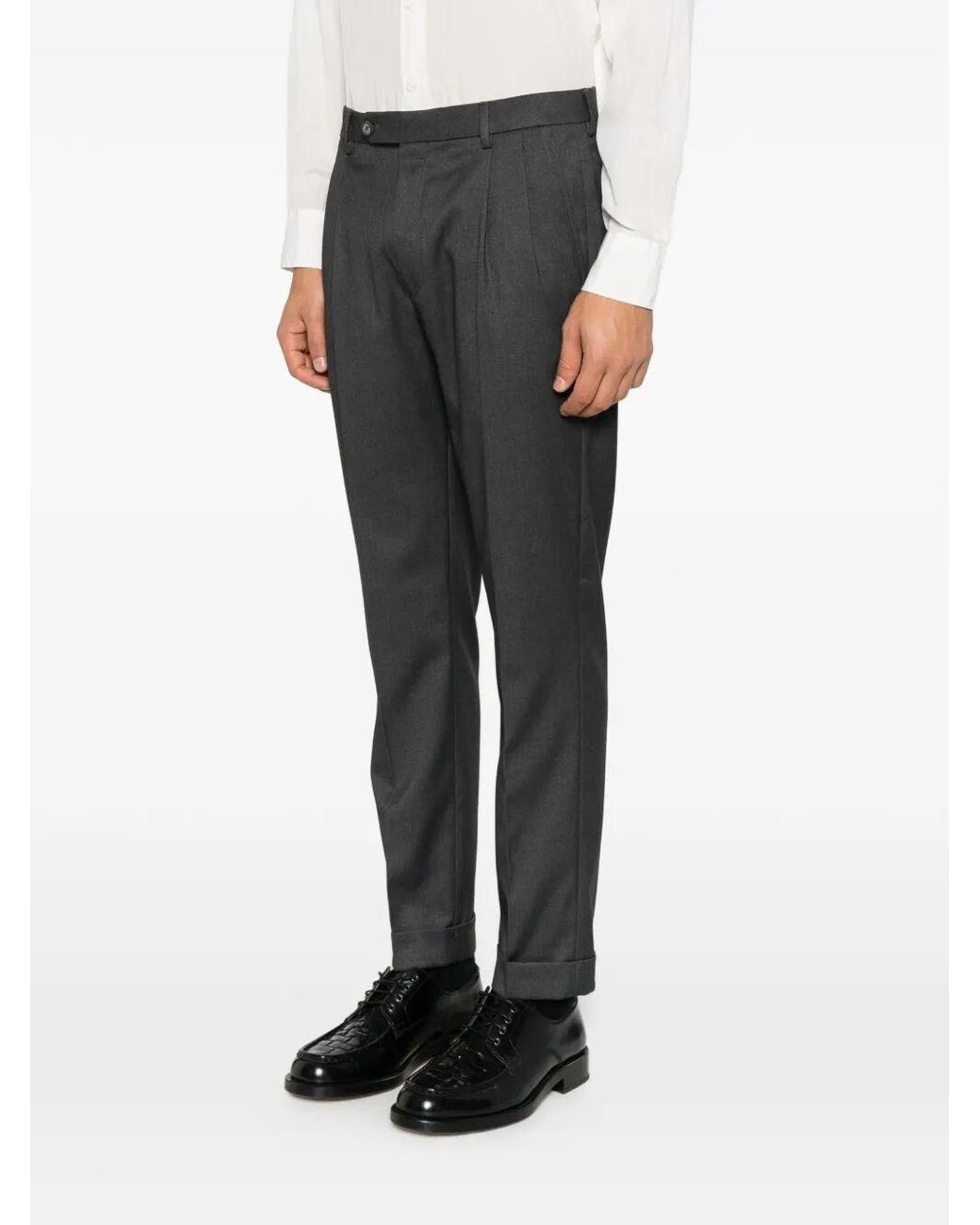 GTA Gray 'Luca' Tecnico Wool Pants for men