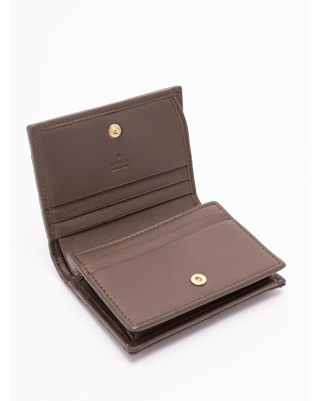 Gucci Brown 'Gg Marmont' Cardcase