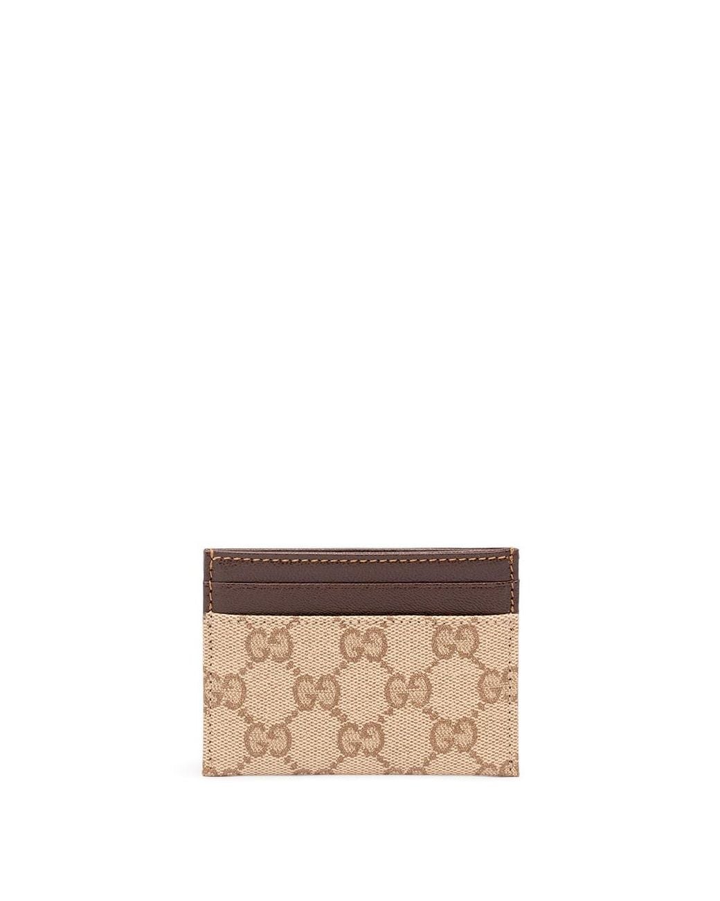 Gucci Natural 'Gg Core' Card Case for men