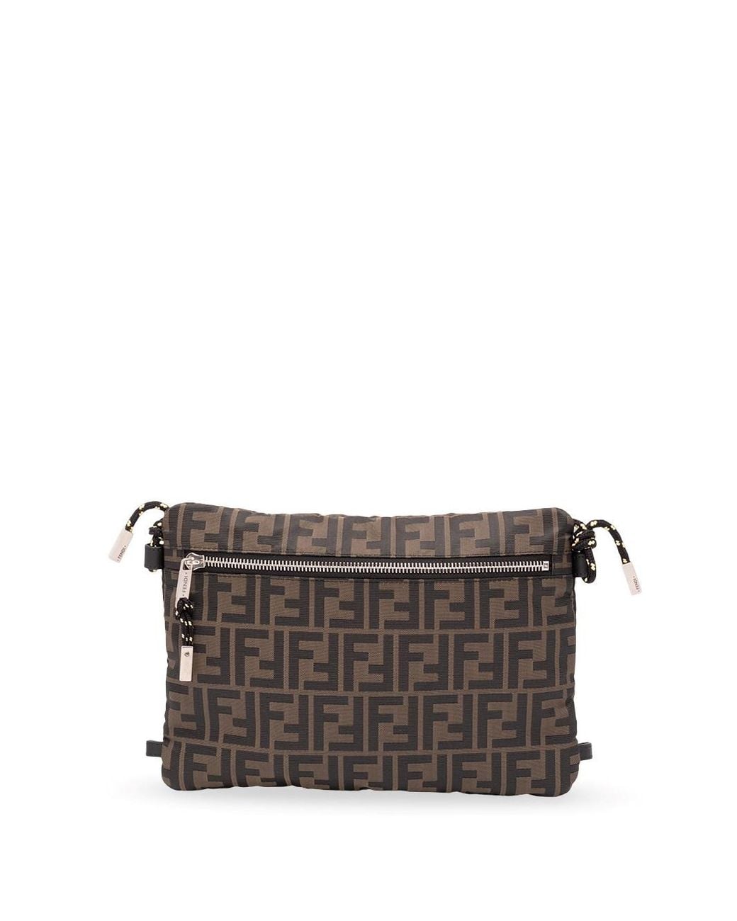 Fendi Gray Medium Pouch for men