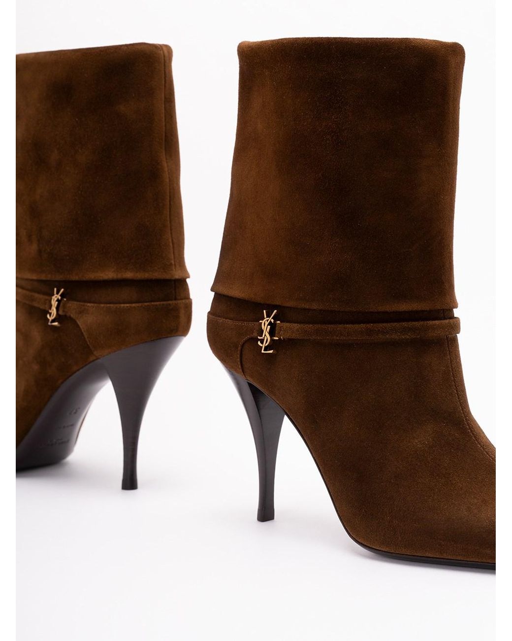 Saint Laurent Brown 'Niki' Boots