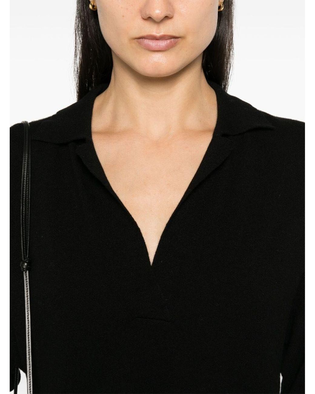 Pinko Black Evanescente Wool And Cashmere Sweater