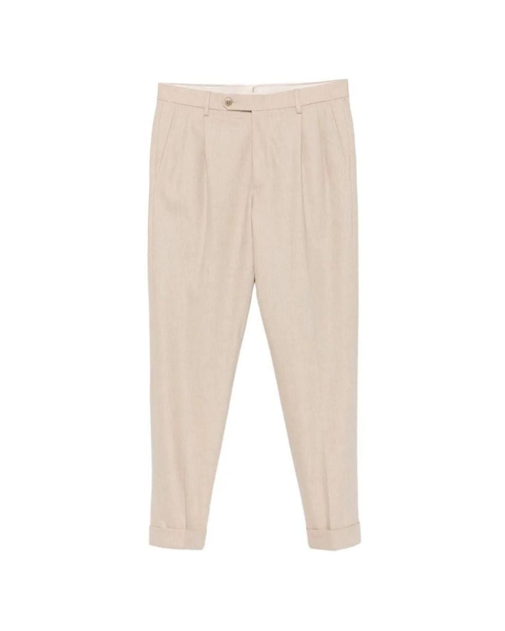 GTA Natural 'Luca' Wool Flannel Pants for men