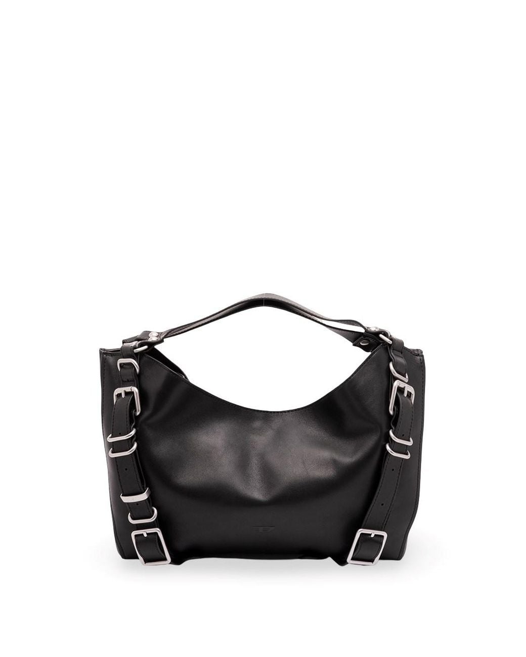DIESEL Black D-One Medium Handbag