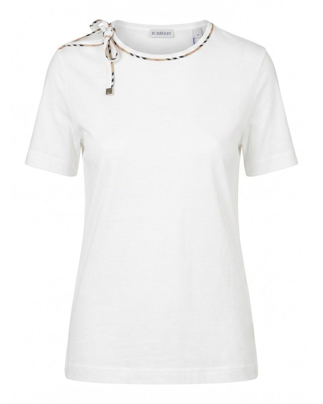 Burberry White Frankie Bow T-Shirt