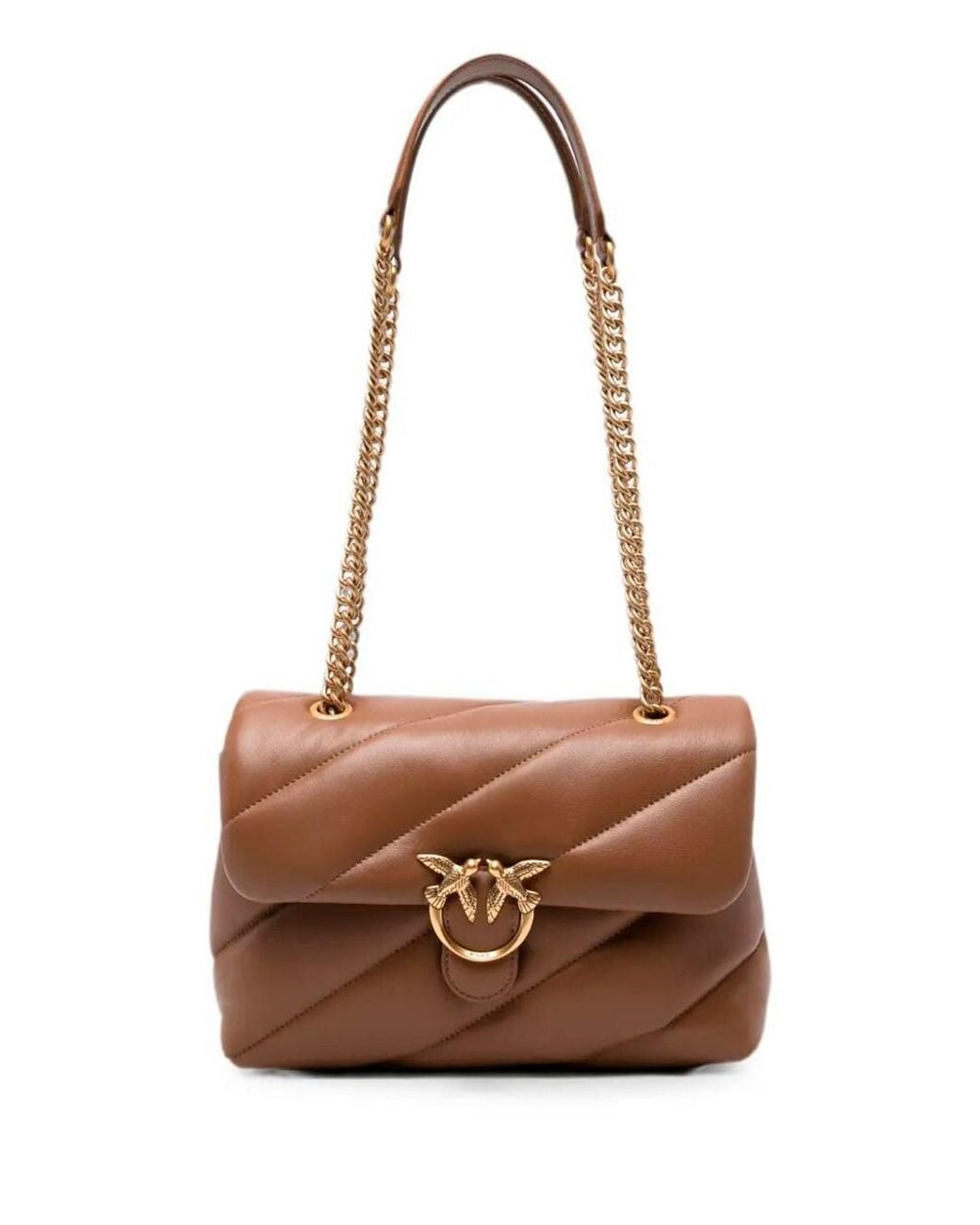 Pinko Brown Love Puff Classic Small Bag