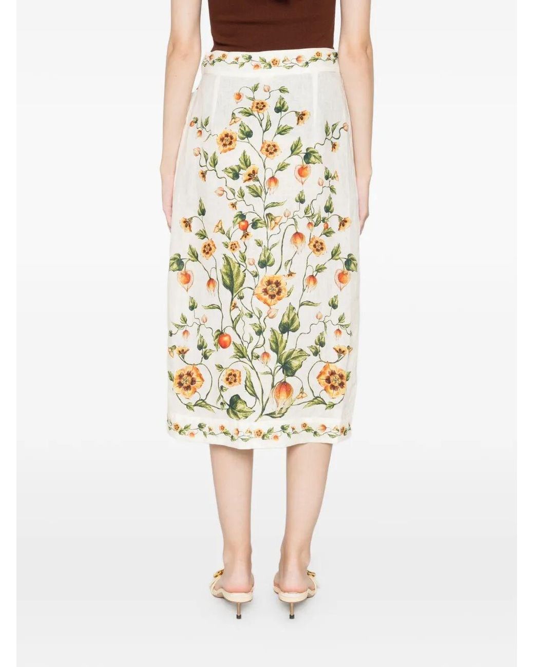 Agua Bendita White 'Luna Midi Uchuva' Cover-Up