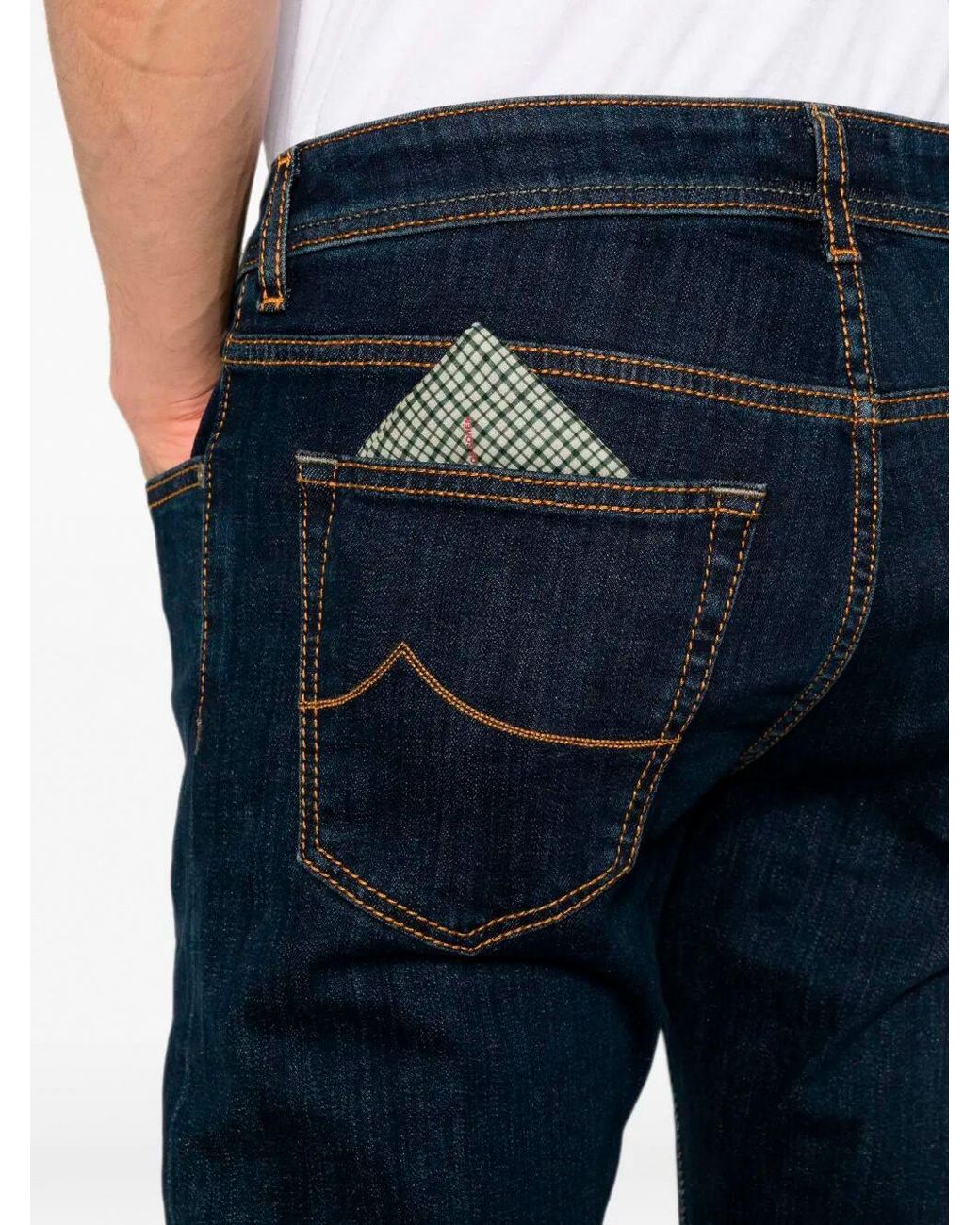 Jacob Cohen Blue 'Bard' Slim Fit 5-Pocket Pants for men
