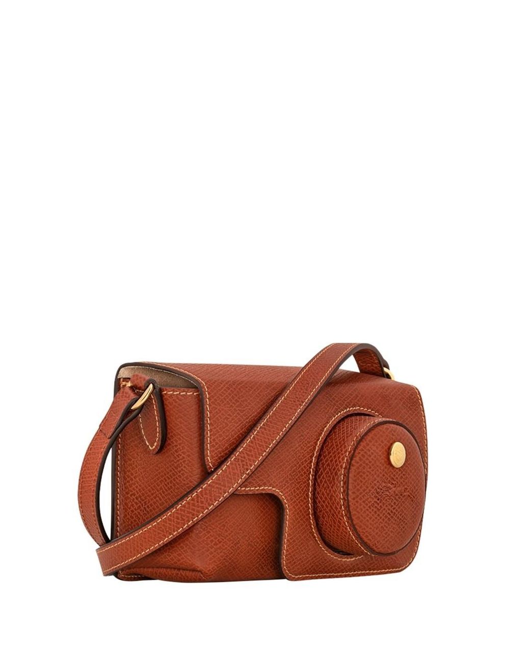 Longchamp Brown 'Epure' Small Camera Bag