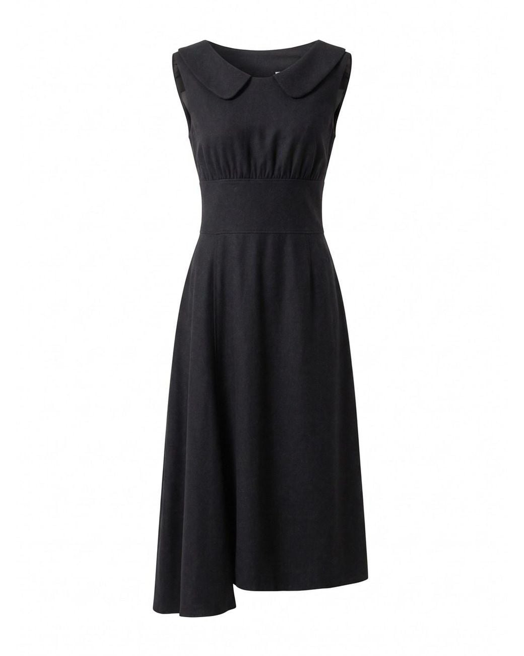 Prada Black Sleeveless Midi Dress