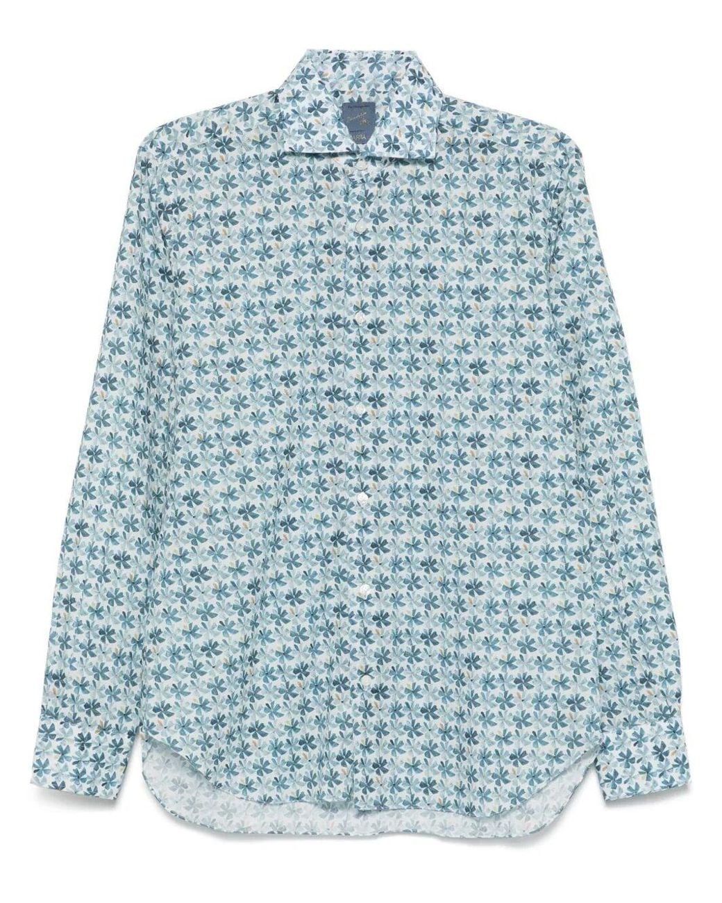 Barba Napoli Blue Shirt for men