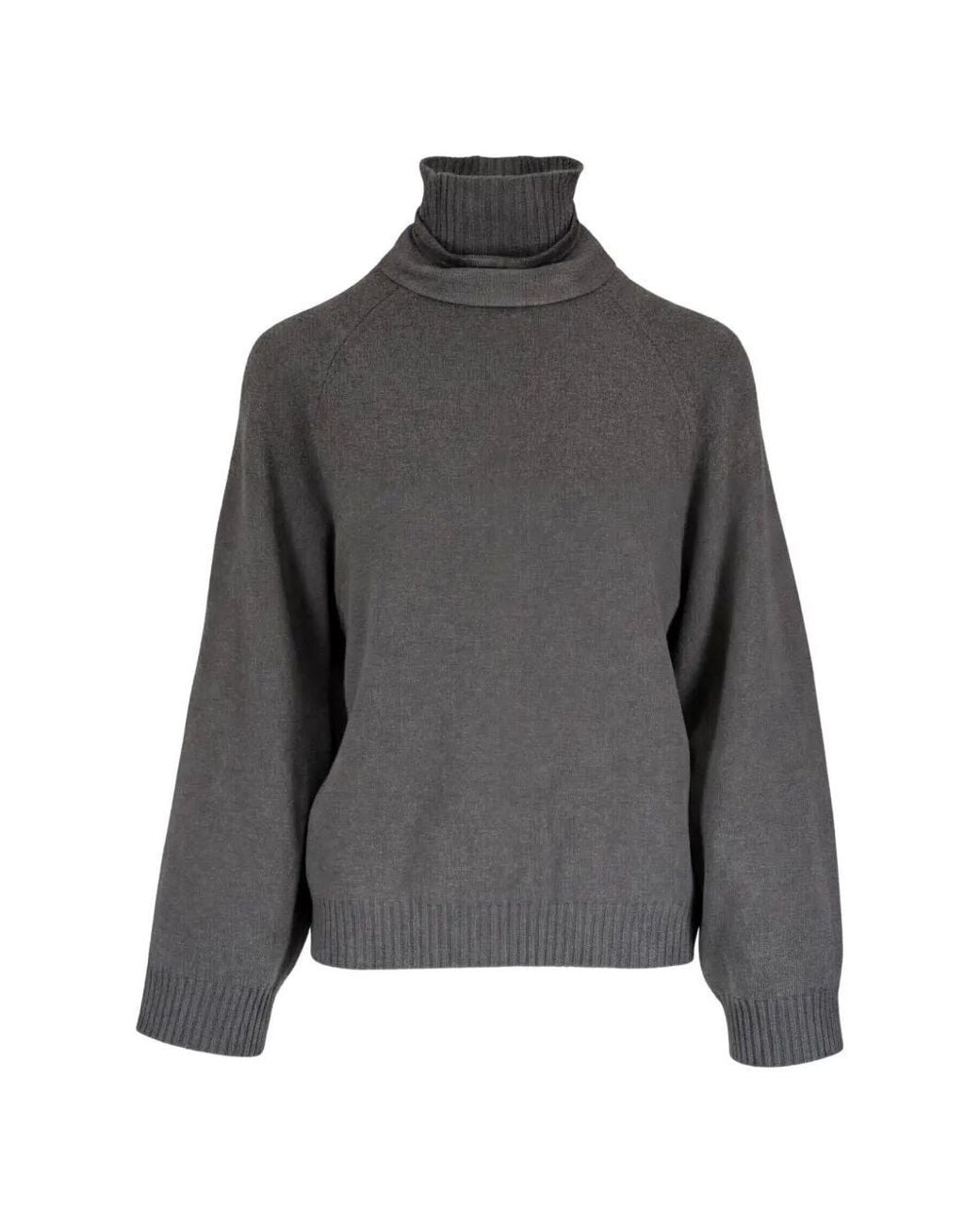 Brunello Cucinelli Gray Cashmere Turtleneck