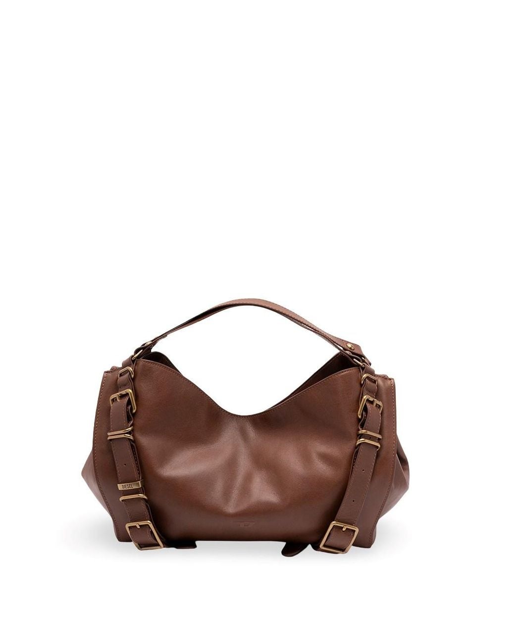 DIESEL Brown D-One Medium Handbag