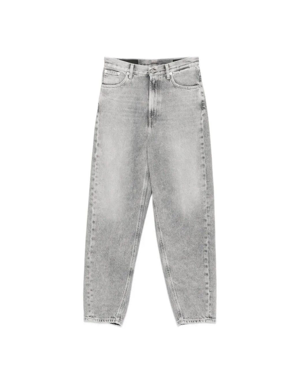 Dondup Gray 'Bessie' Loose 5-Pocket Jeans