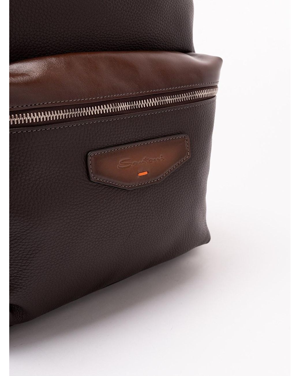 Santoni Brown Backpack for men