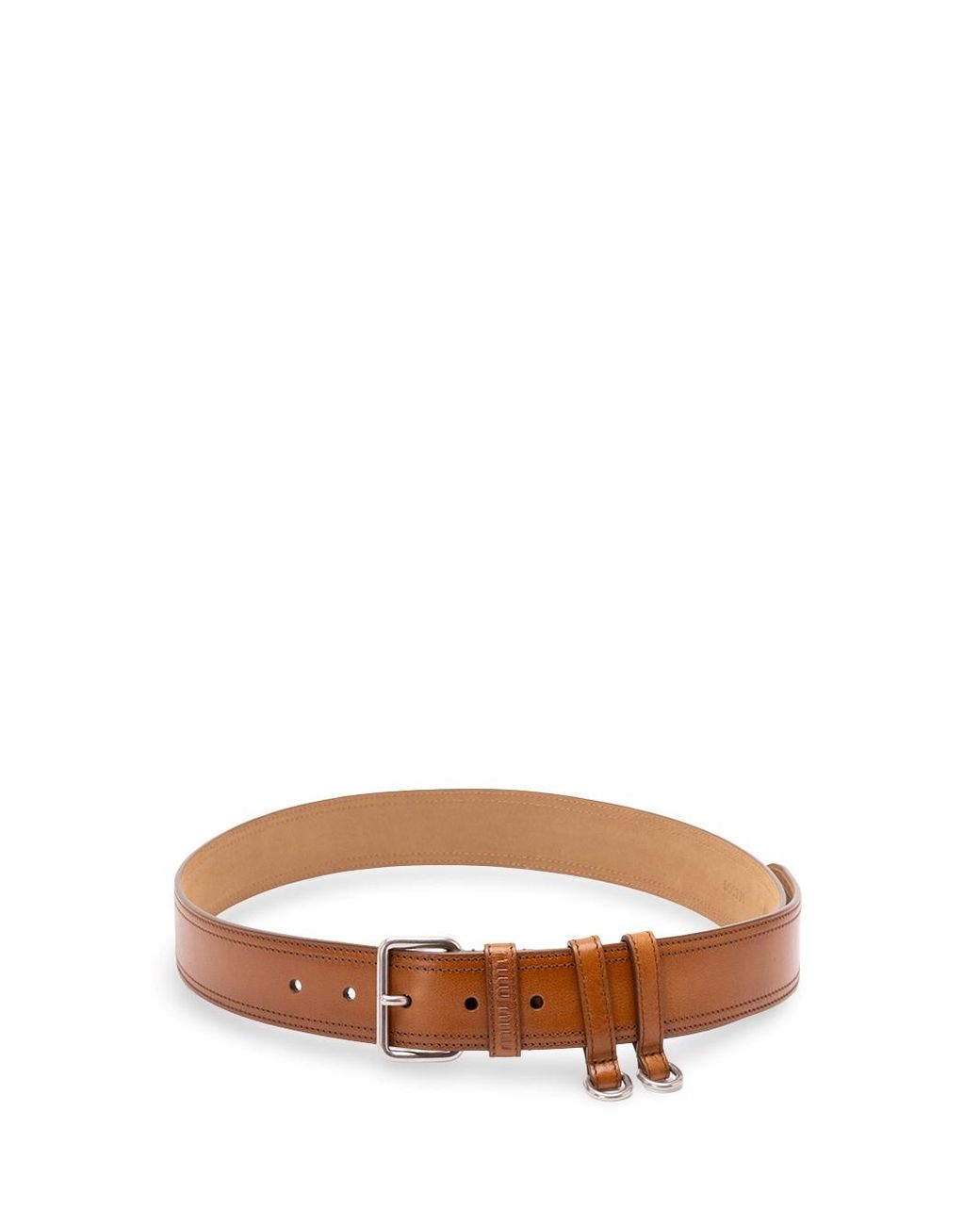 Miu Miu Brown Leather Belt