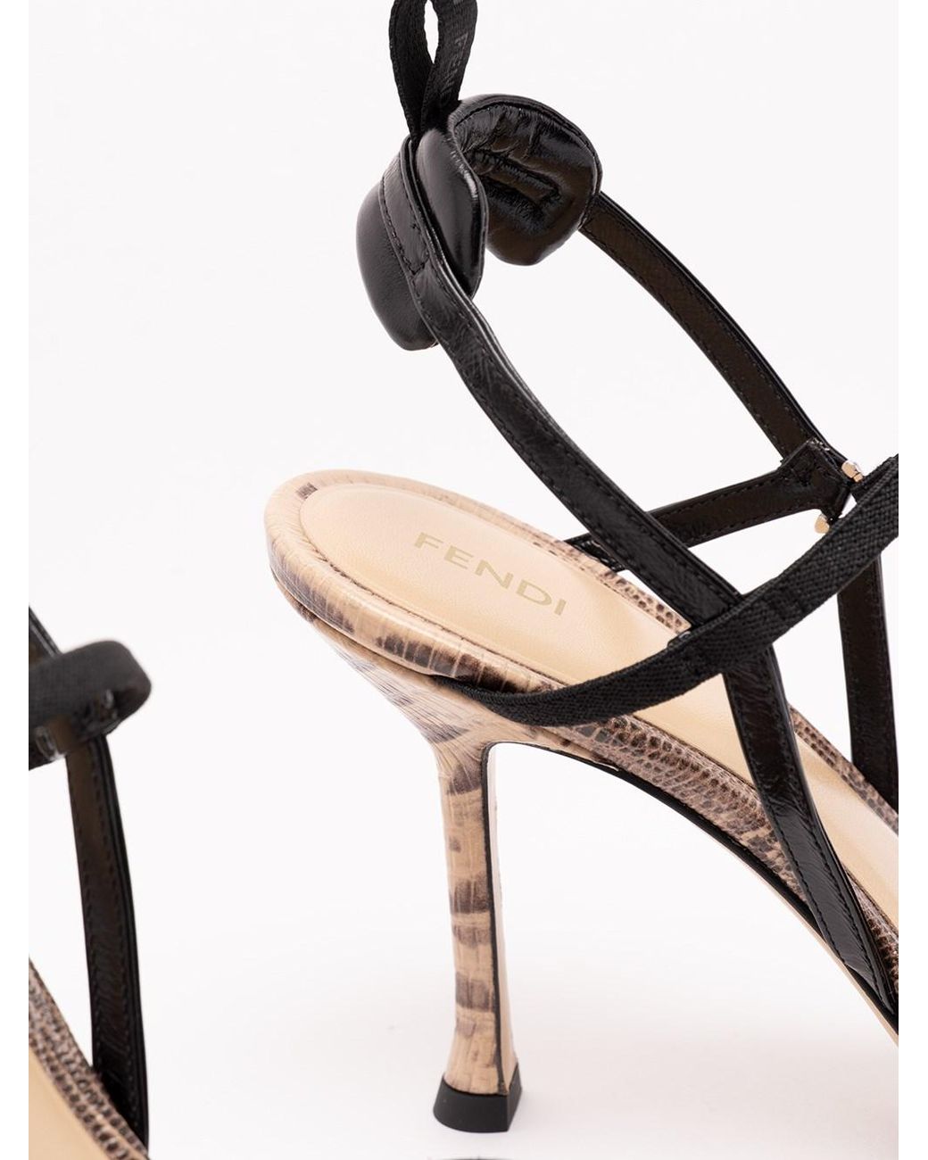 Fendi White 'Colibri Lite' Slingback
