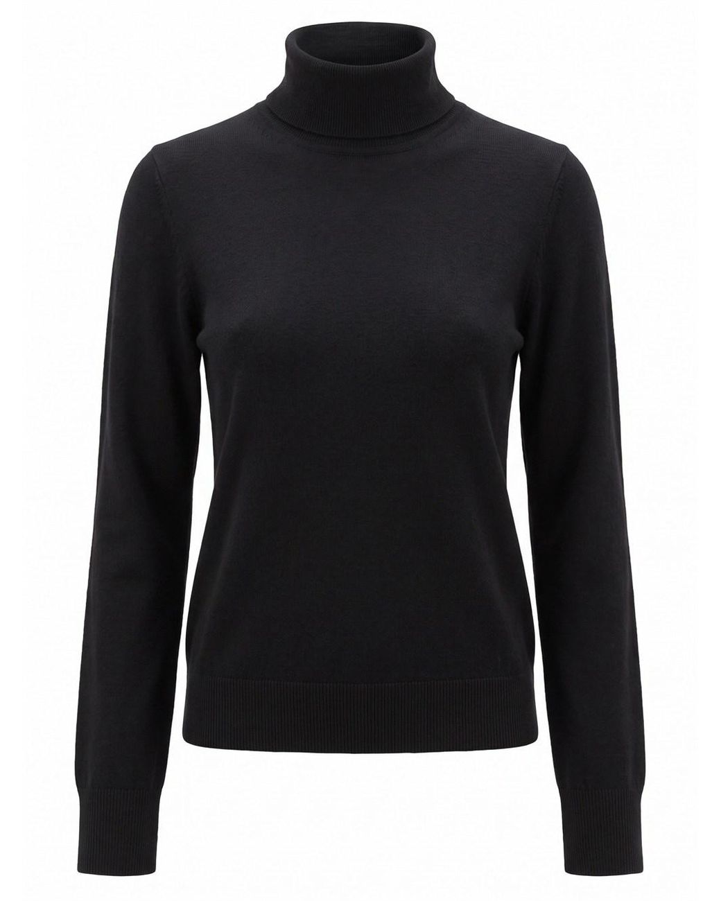 Patrizia Pepe Black Round Neck Sweater