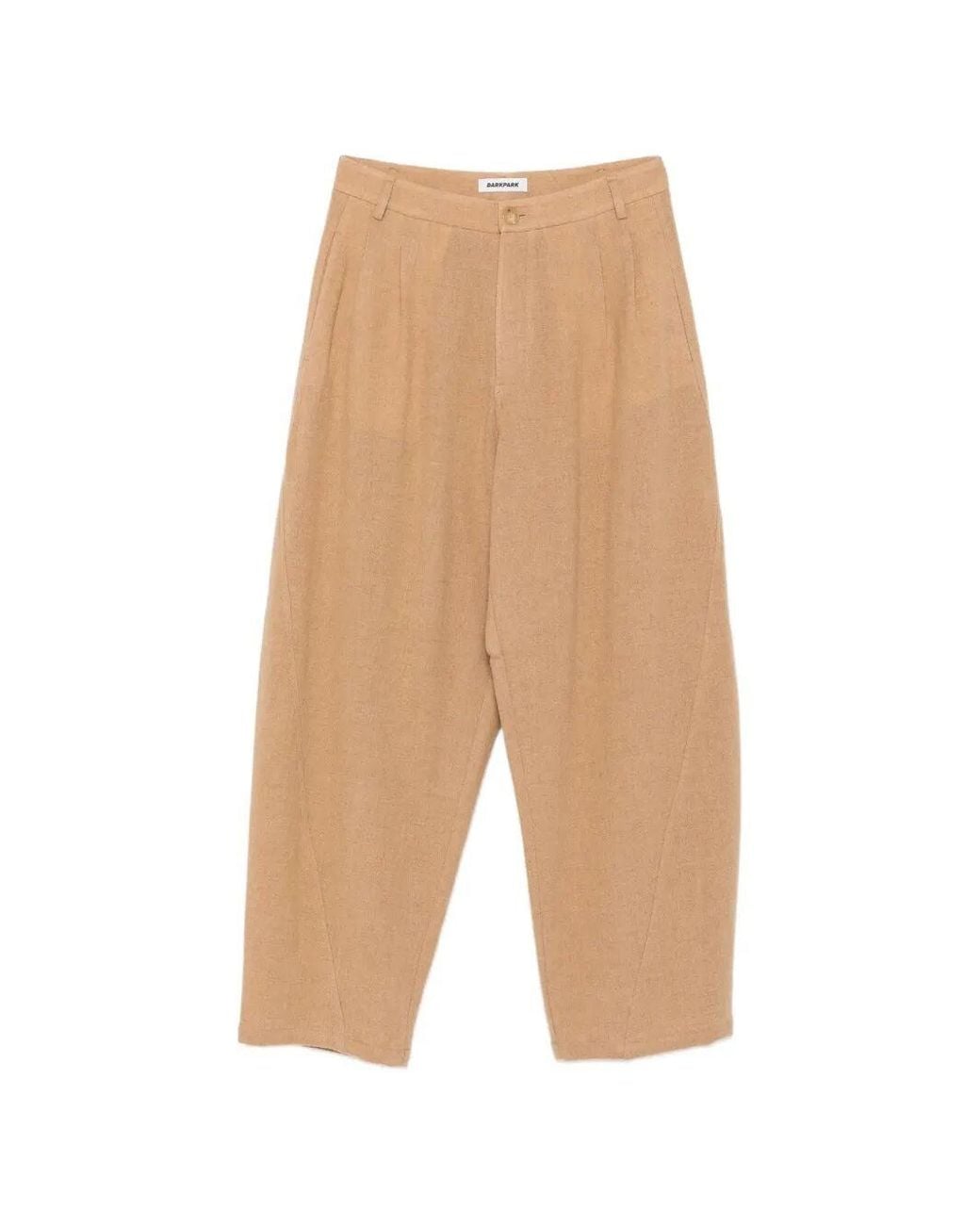 DARKPARK White Phebe Cashmere Wool Wide-Leg Pants