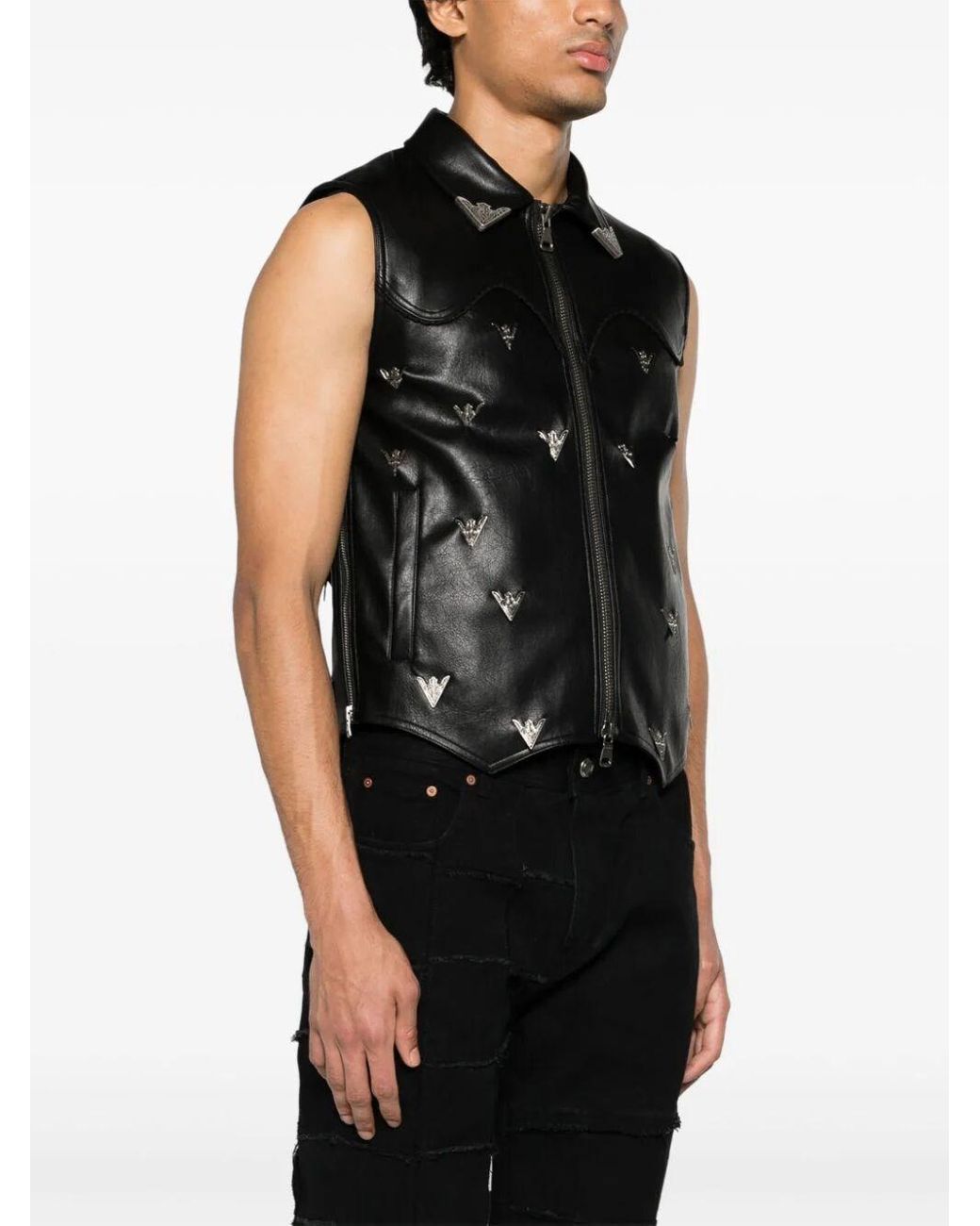 ANDERSSON BELL Faux Leather Vest in Black for Men Lyst UK