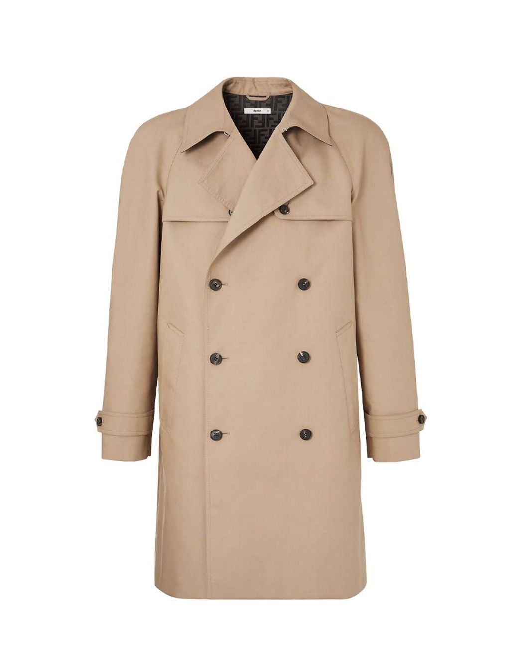 Fendi Natural Logo Coat for men