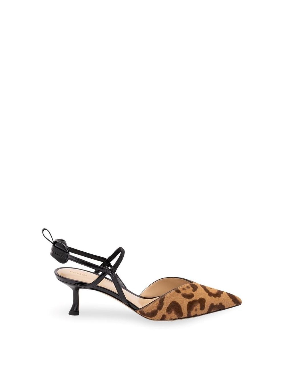 Fendi White 'Colibri Lite' Slingback