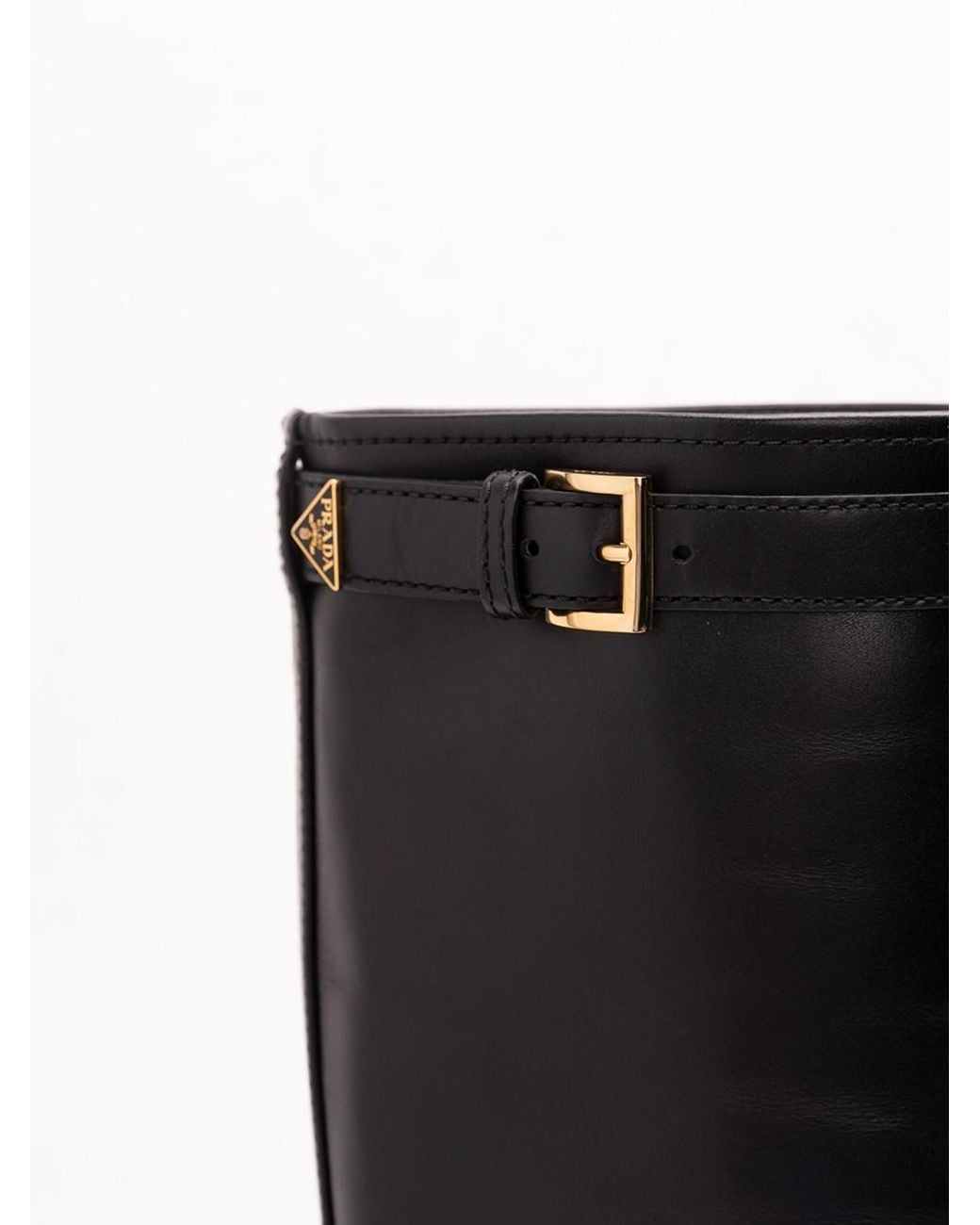 Prada Black Leather Boots
