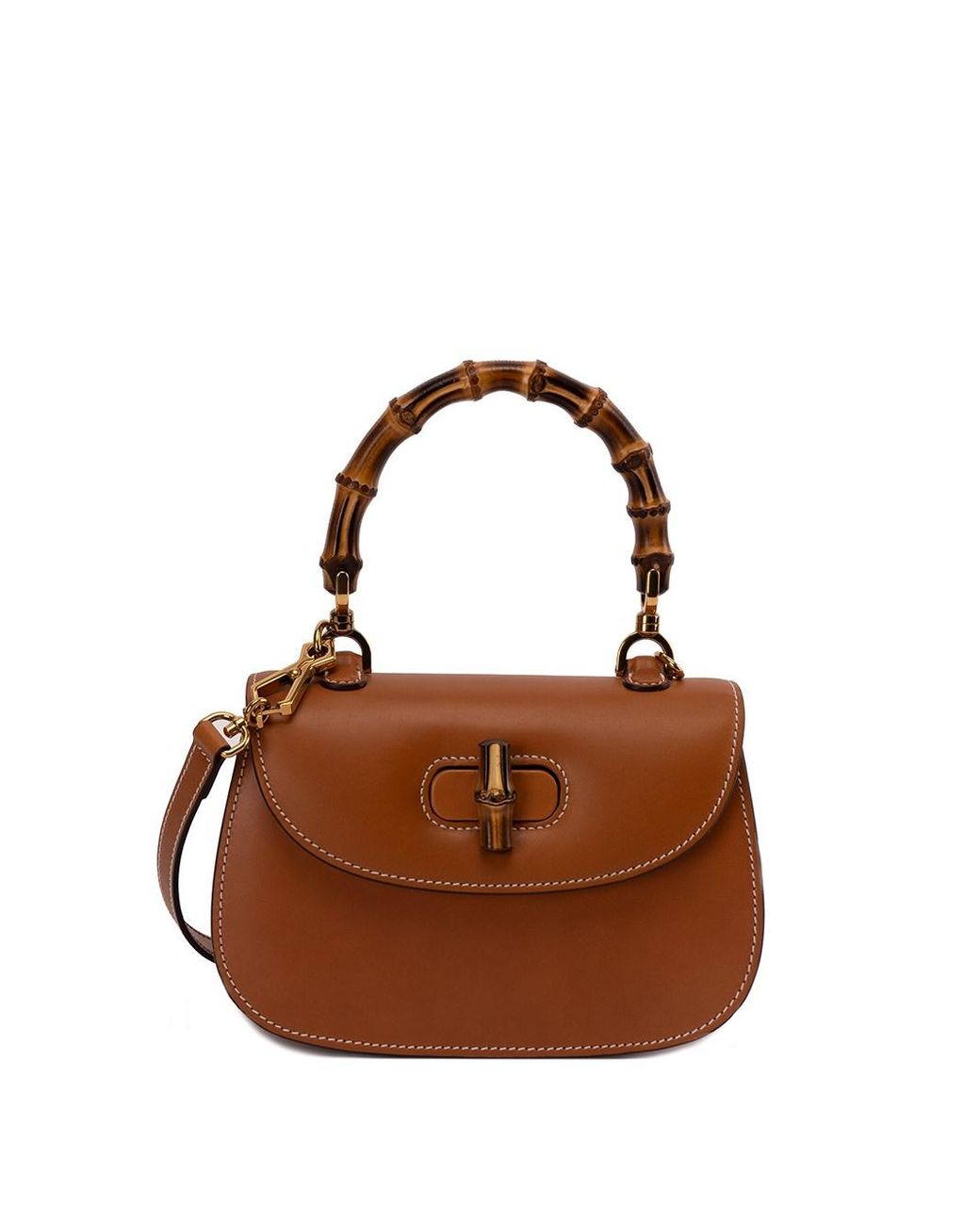 Gucci ` Bamboo 1947` Handbag in Brown | Lyst