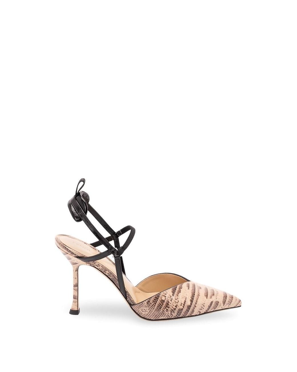 Fendi White 'Colibri Lite' Slingback