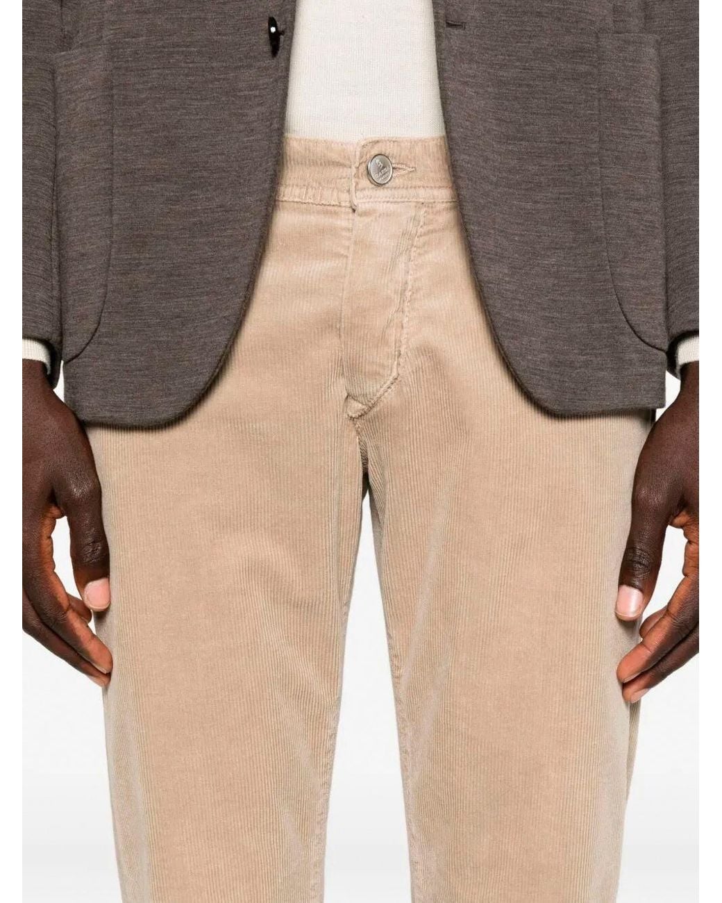 Barba Napoli Natural 5-Pocket Pants for men