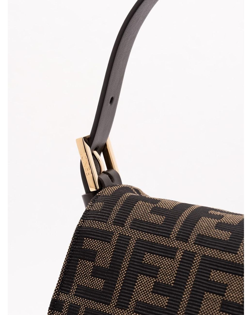 Fendi Black 'Flap' Shoulder Bag