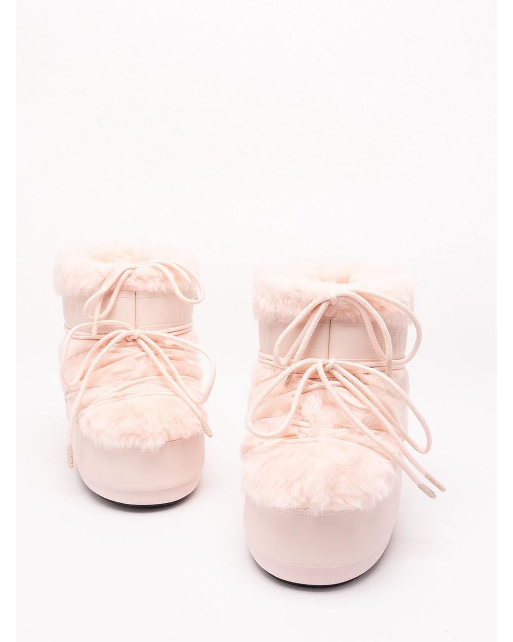 Moon Boot Pink 'Icon Low Faux Fur' Boots