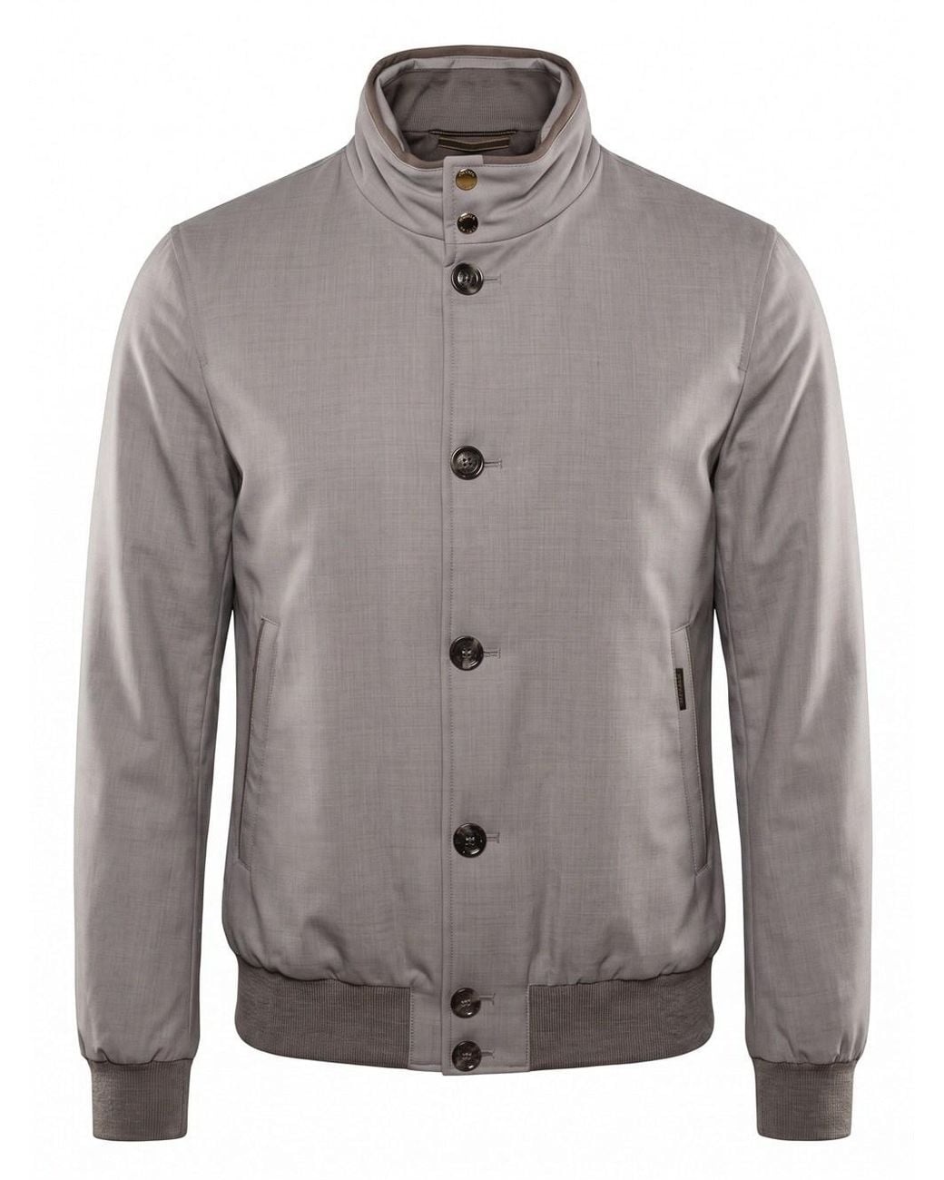 'Janos' Jacket di Moorer in Gray da Uomo