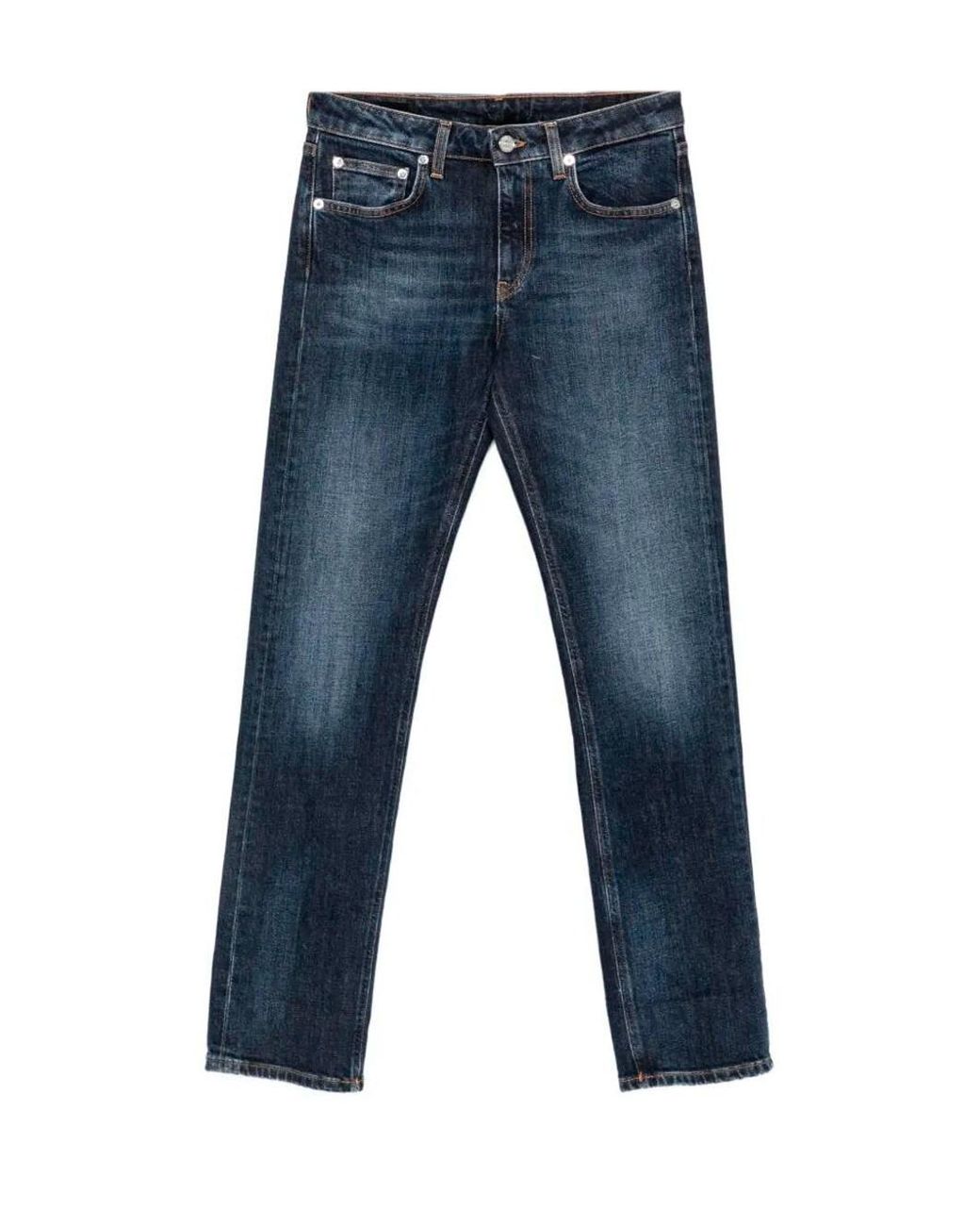 Dondup Blue 'Coco' Slim 5-Pocket Jeans