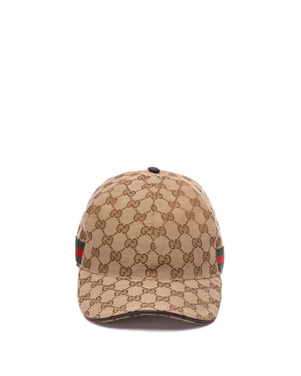 Gucci Original GG Canvas Baseball Hat with Web Black in Canvas - US