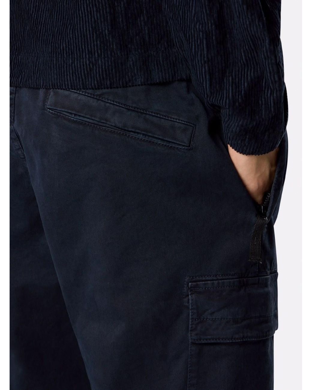 Stone Island Blue Garment Dyed 'Old' Pants for men