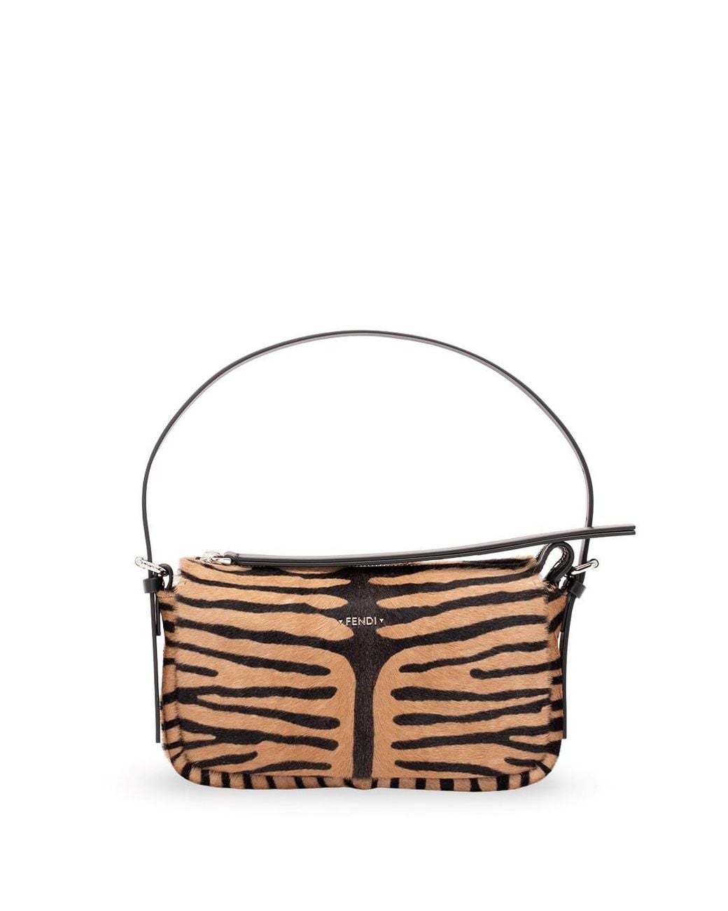 Fendi Metallic 'Zip Top' Small Handbag