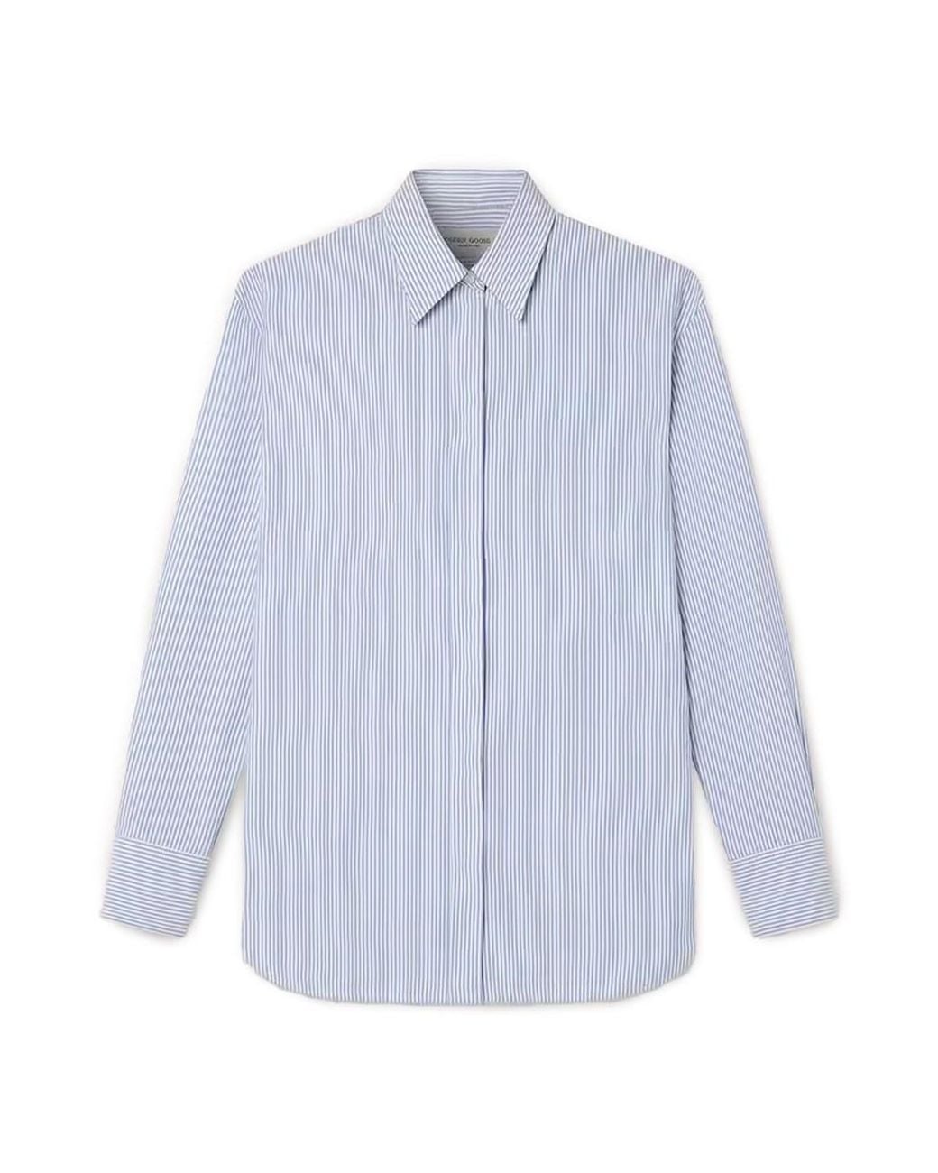 Golden Goose Deluxe Brand Blue Boyfriend Shirt