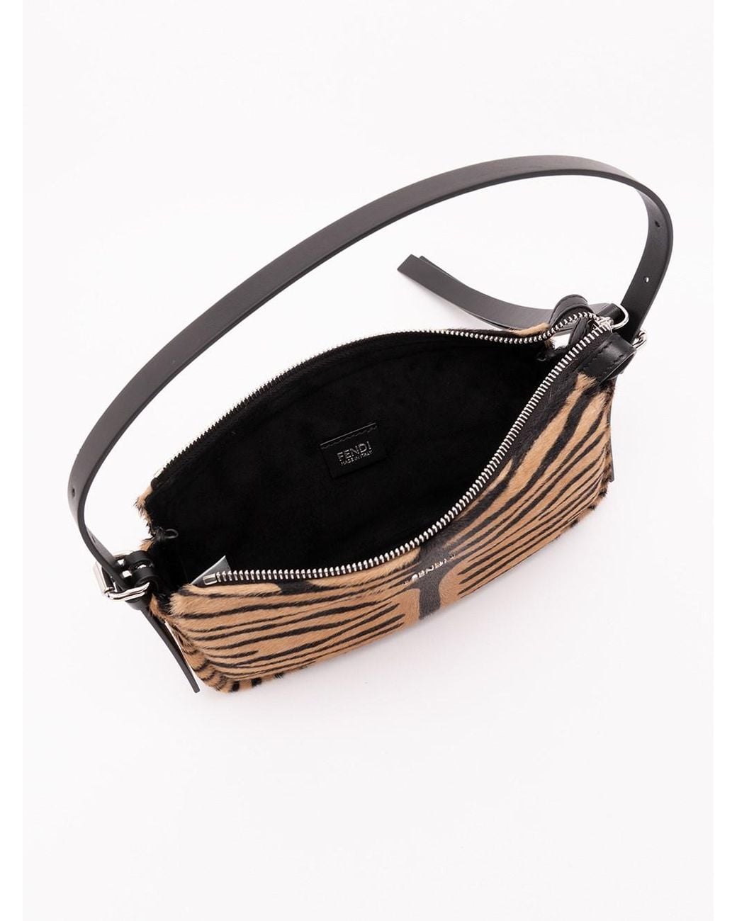Fendi Metallic 'Zip Top' Small Handbag