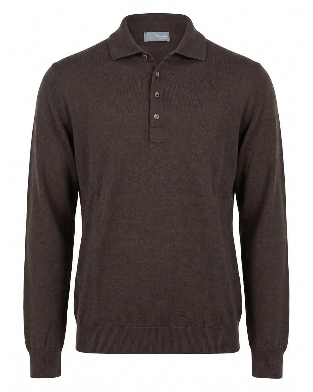 Drumohr Gray Polo-Neck Sweater for men