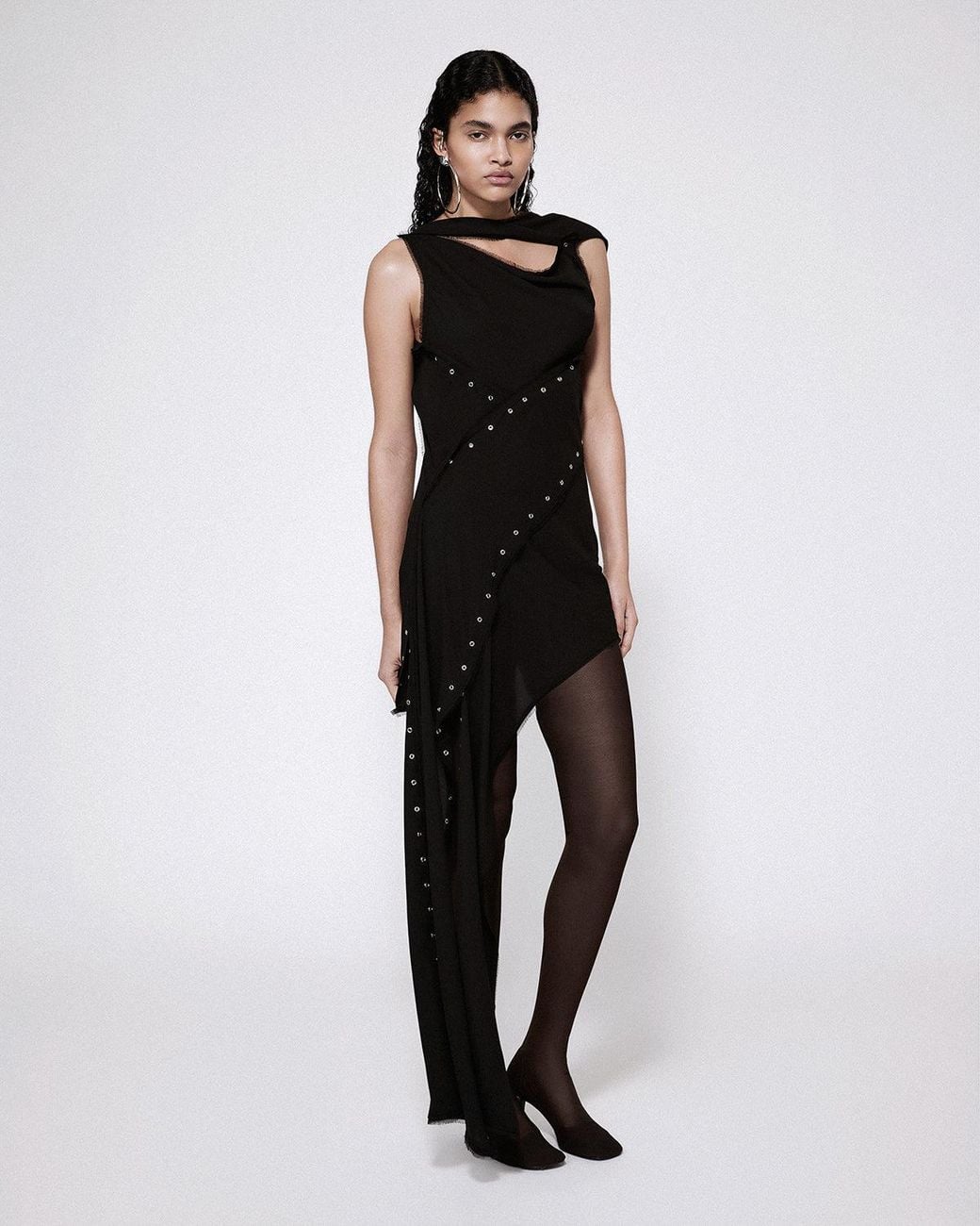 SRVC Studio Black Robyn Eyelet Dress