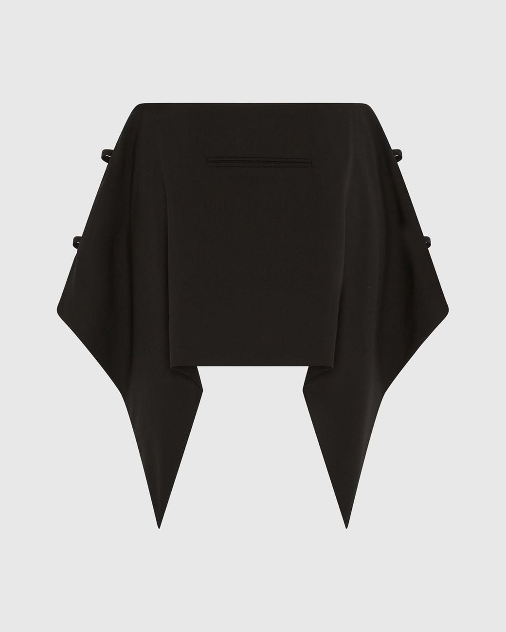 SRVC Studio Black Serpentine Tailored Skirt