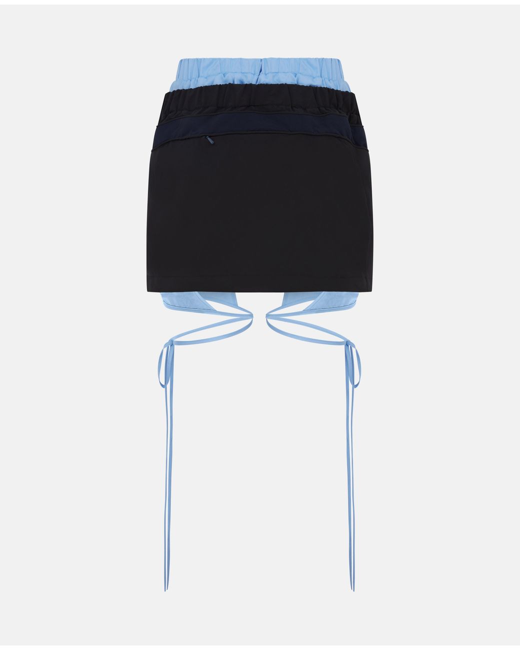 SRVC Studio Black Miami Chap Skirt Nylon