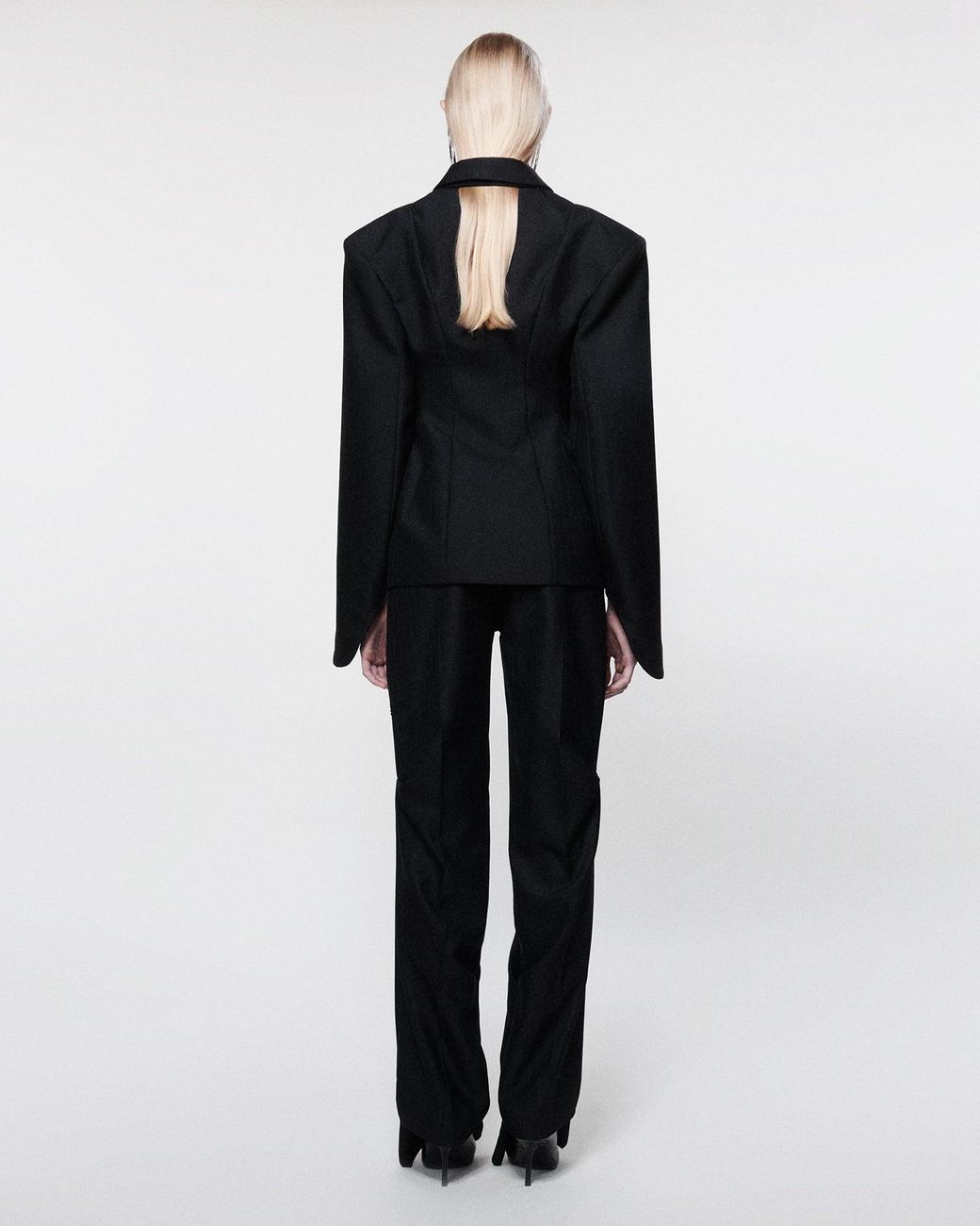 SRVC Studio Black Inverse Tailored Jacket