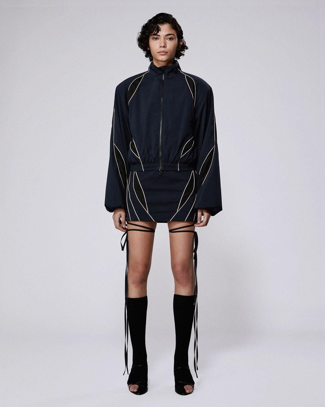 SRVC Studio Blue Slash Track Jacket Dark