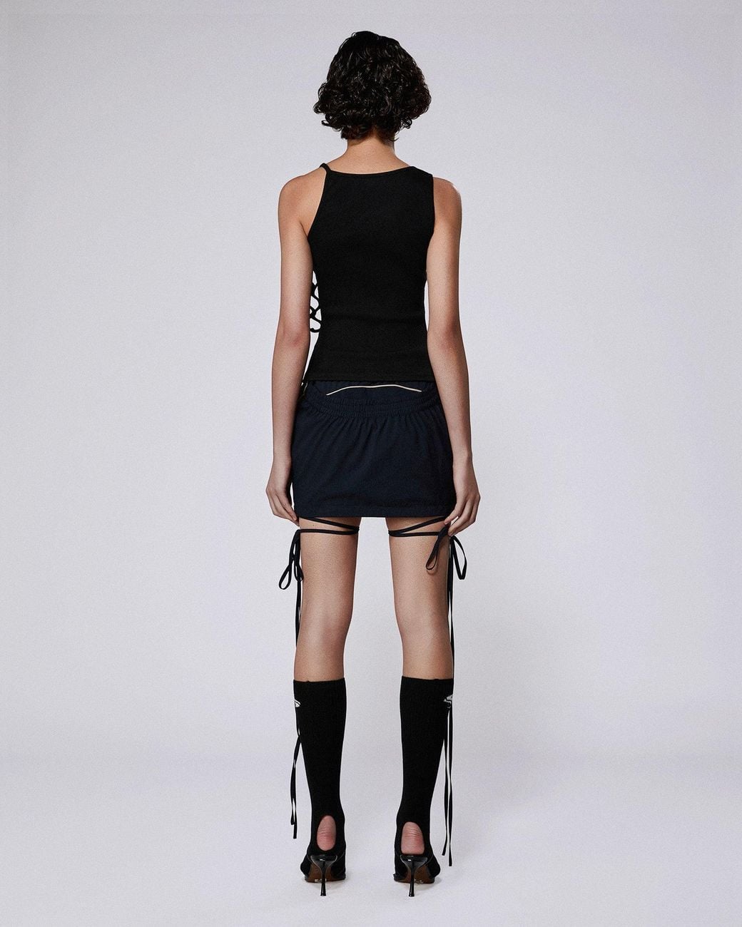 SRVC Studio Black Tabi Sports Socks