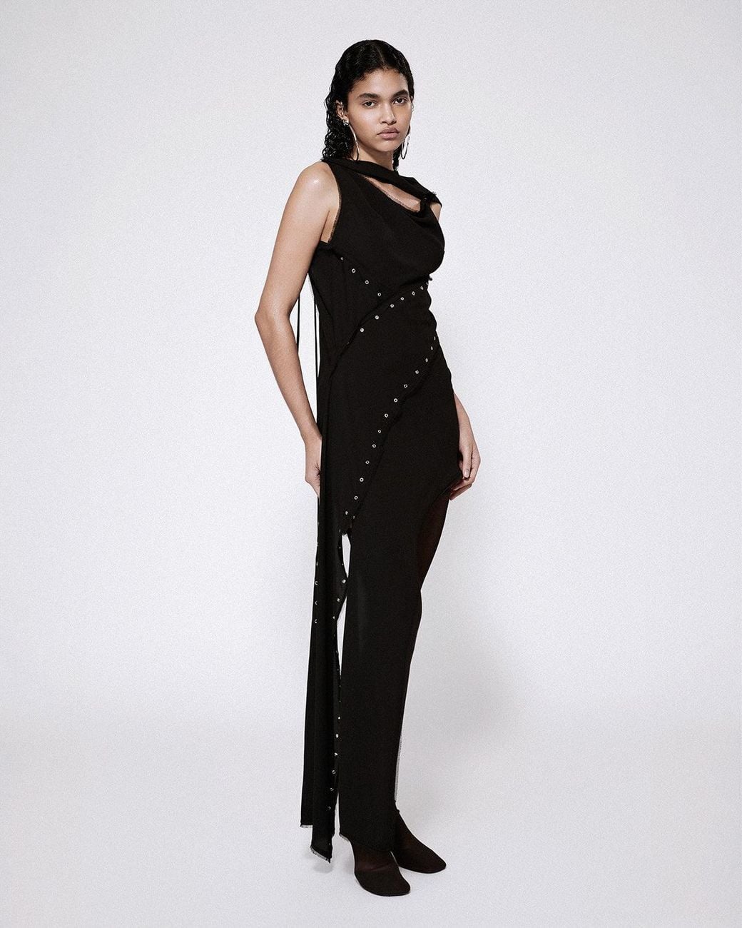SRVC Studio Black Robyn Eyelet Dress